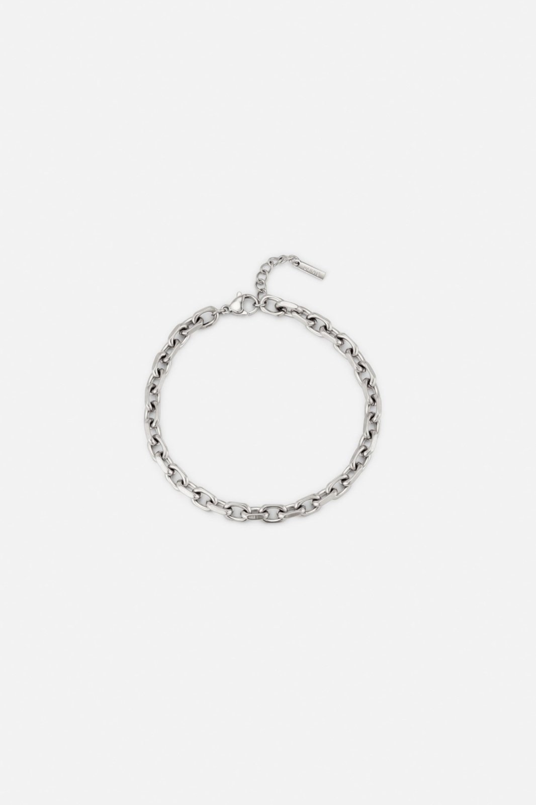 Anchor 5 mm Heren Ankerarmband zilverkleurig roestvrij staal - foto 1