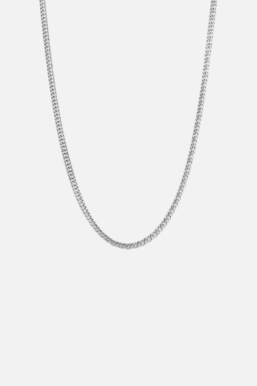 Cuban 3 mm Heren Gourmetketting zilverkleurig roestvrij staal - foto 1