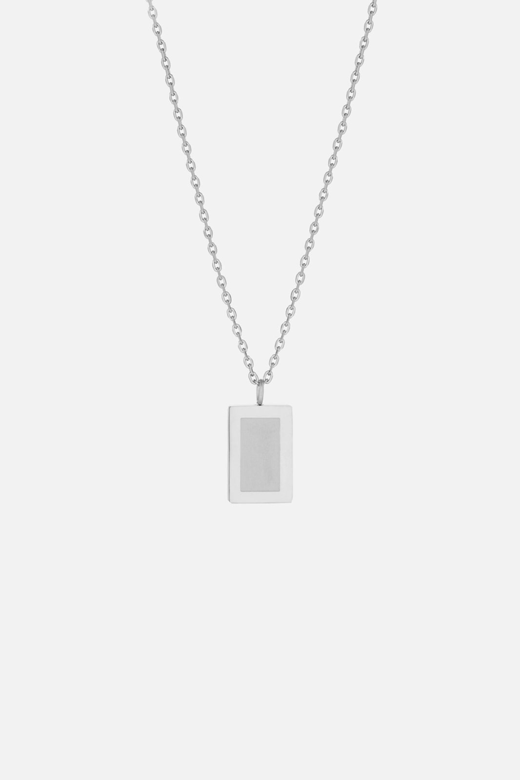 Original Heren Schakelketting zilverkleurig roestvrij staal - foto 1