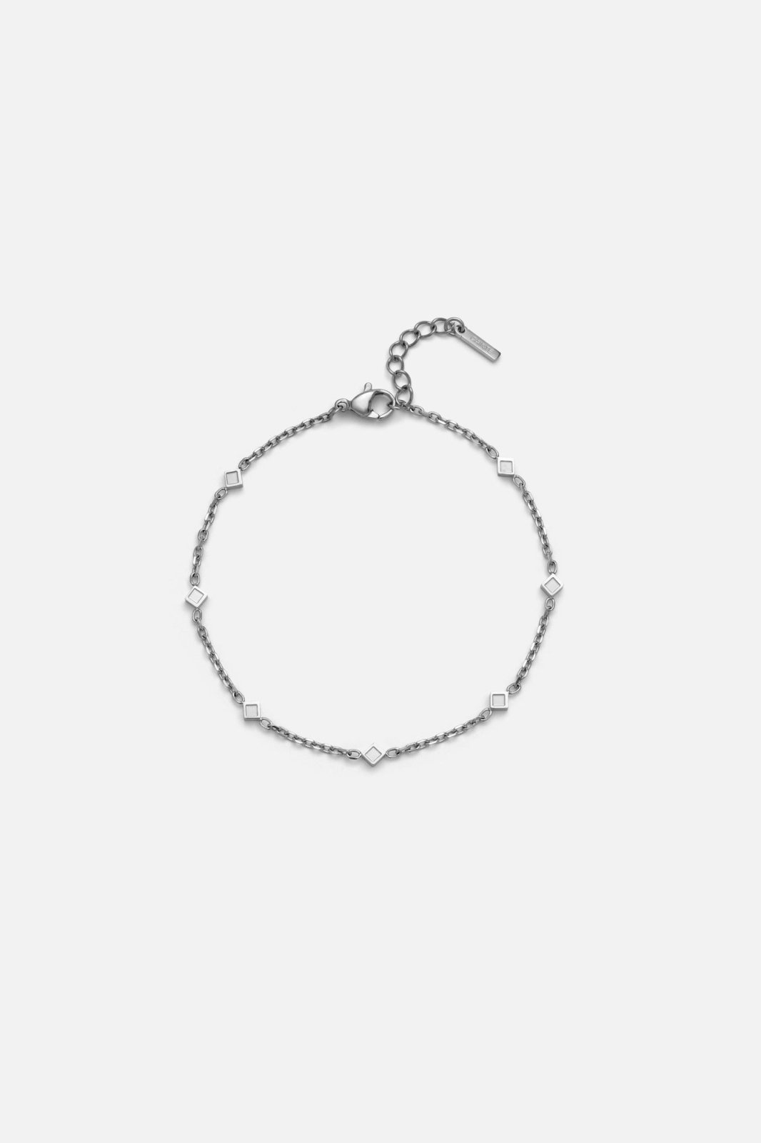 Santorini Heren Schakelarmband zilverkleurig roestvrij staal - foto 1
