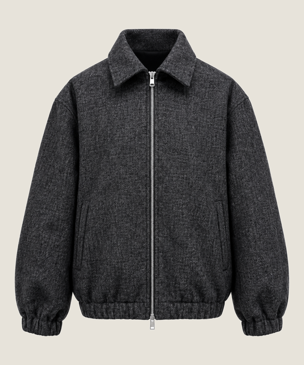 Heren Herfst Winter Bomberjack met Overhemdkraag – afbeelding 2
