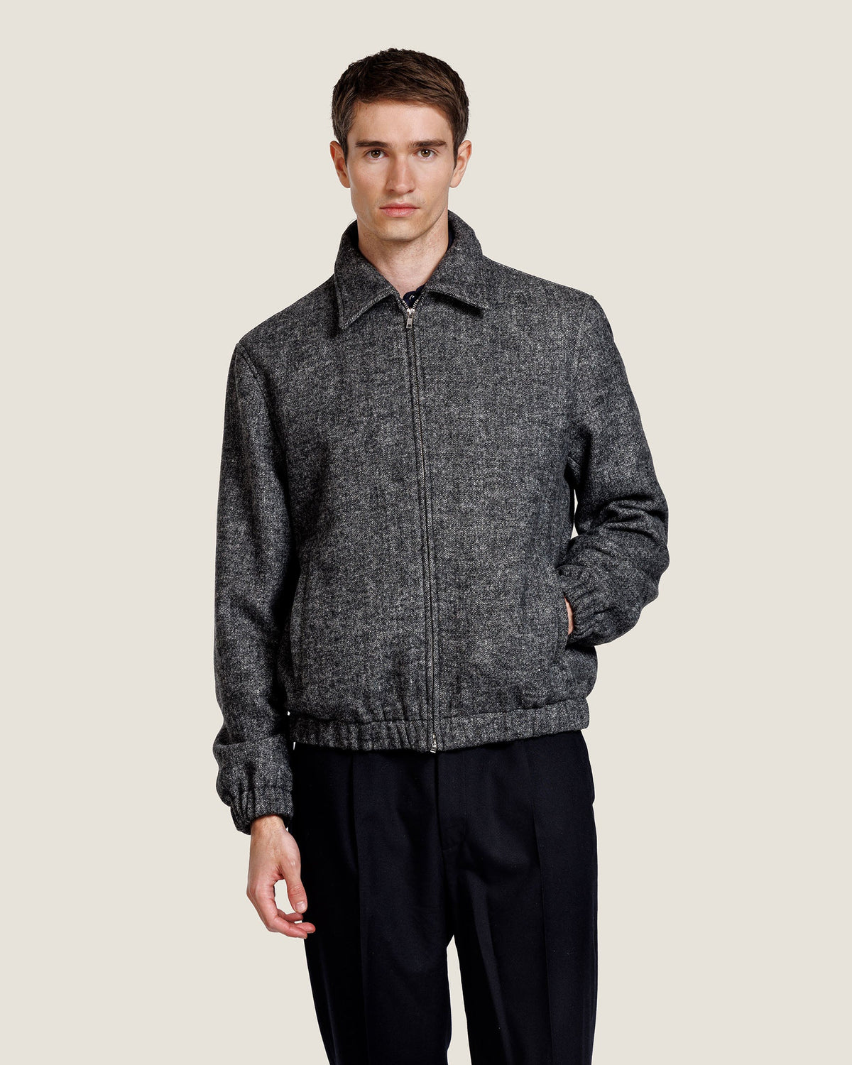 Heren Herfst Winter Bomberjack met Overhemdkraag – afbeelding 3