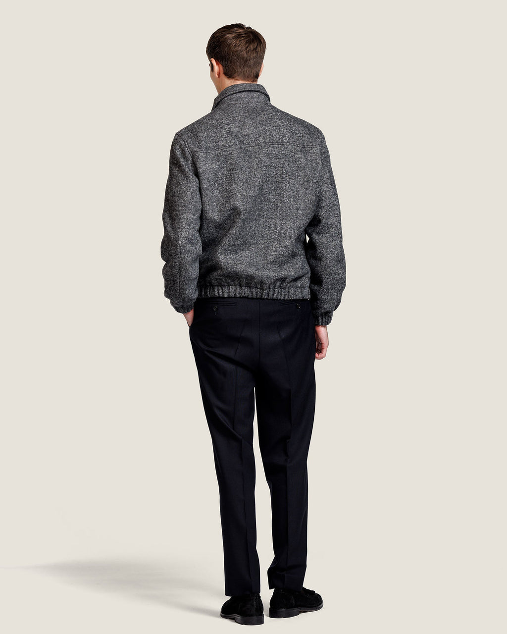 Heren Herfst Winter Bomberjack met Overhemdkraag – afbeelding 5