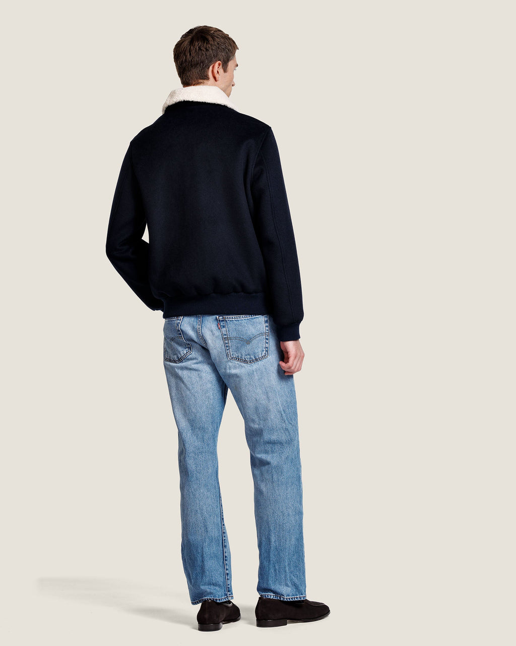 Heren Herfst Winter Bomberjack met Pluche Kraag en Klepzakken – afbeelding 10