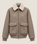 Heren Herfst Winter Bomberjack met Pluche Kraag en Klepzakken – afbeelding 2