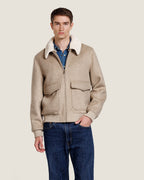 Heren Herfst Winter Bomberjack met Pluche Kraag en Klepzakken – afbeelding 3