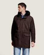 Heren Herfst Winter Capuchonmantel met Rits en Drukknopen – afbeelding 2
