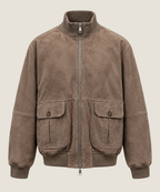 Heren Herfst Winter Casual Jas met Opstaande Kraag en Ribboorden – afbeelding 2