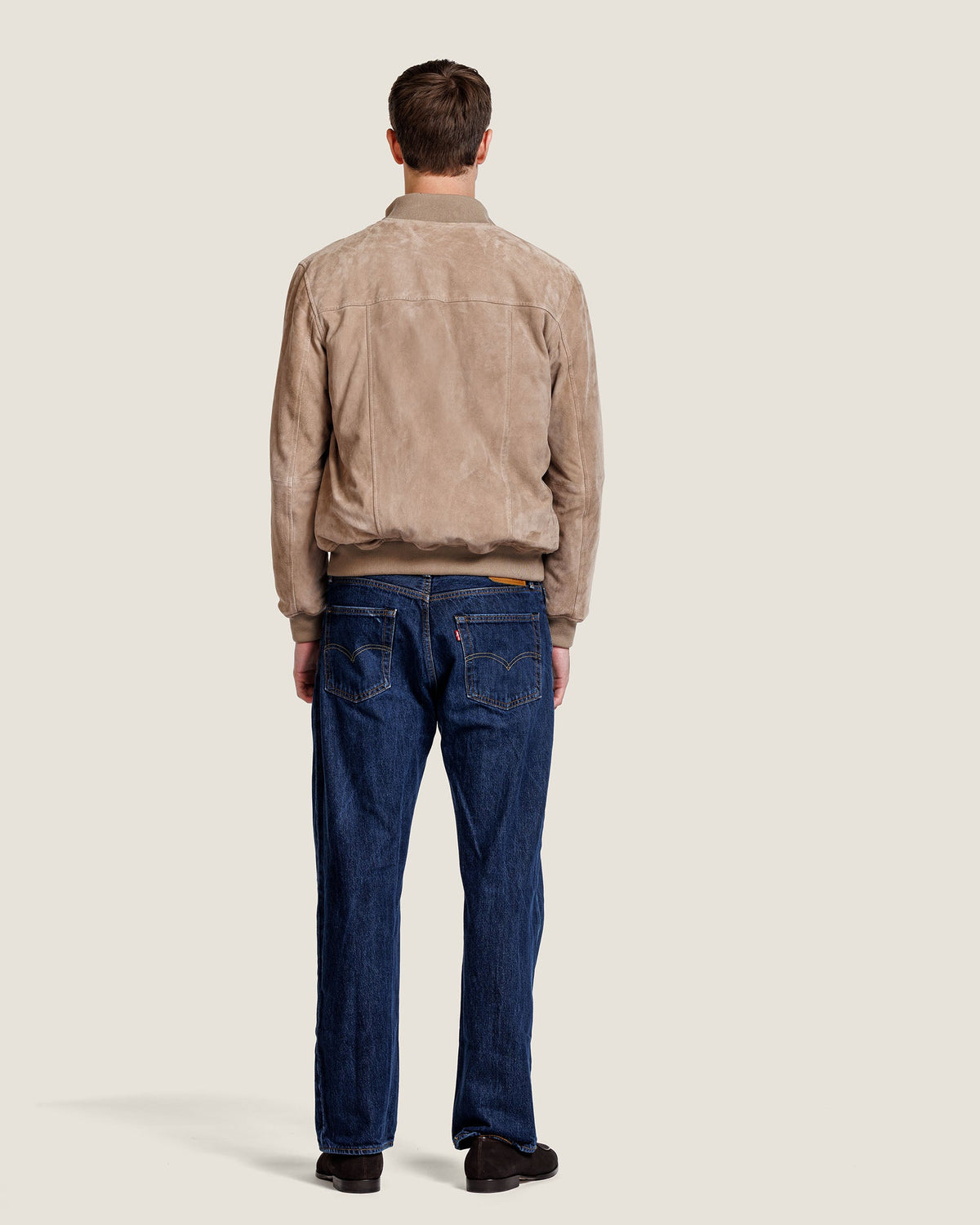 Heren Herfst Winter Casual Jas met Opstaande Kraag en Ribboorden – afbeelding 5