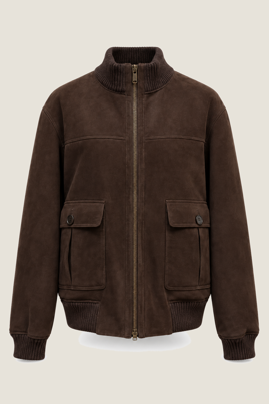 Heren Herfst Winter Casual Jas met Opstaande Kraag en Ribboorden – afbeelding 6