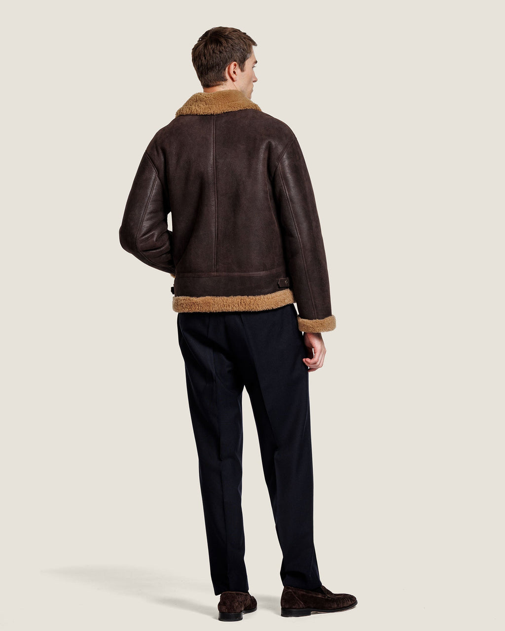 Heren Herfst Winter Gevoerde Mantel met Klassieke Snit – afbeelding 4