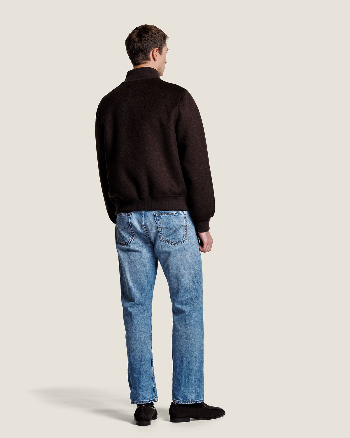 Heren Herfst Winter Jas met Hoge Kraag en Voorzakken – afbeelding 5