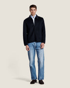 Heren Herfst Winter Jas met Rits en Verticale Naden – afbeelding 1