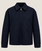 Heren Herfst Winter Jas met Rits en Verticale Naden – afbeelding 2