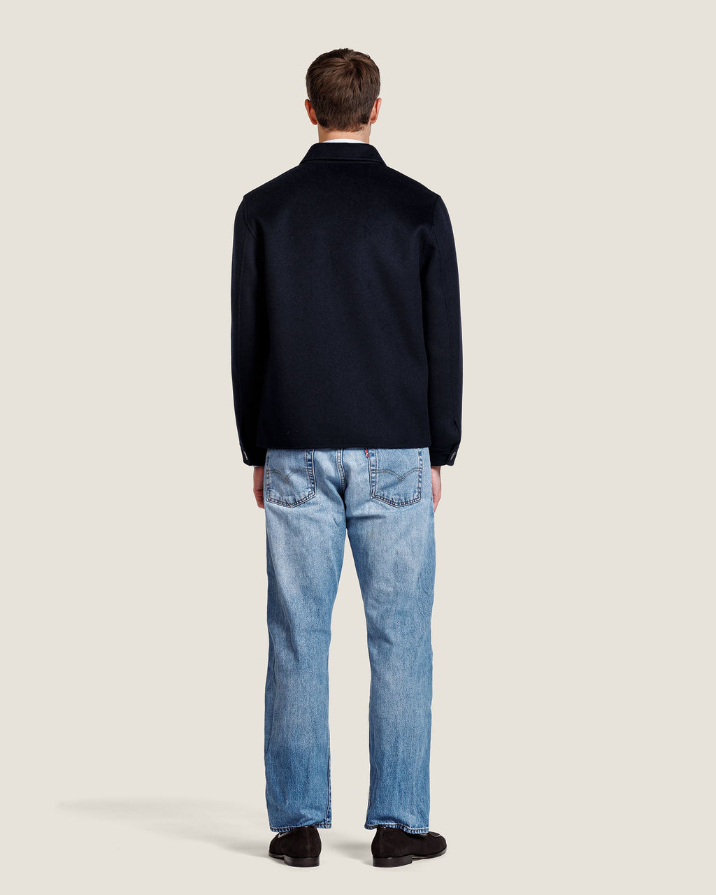 Heren Herfst Winter Jas met Rits en Verticale Naden – afbeelding 5