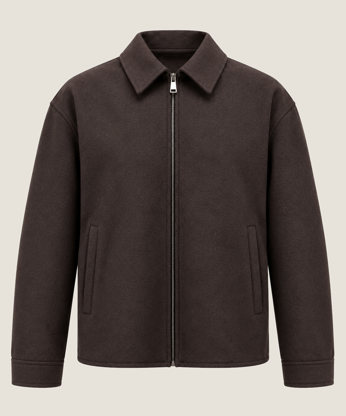 Heren Herfst Winter Jas met Rits en Verticale Naden – afbeelding 7
