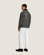 Heren Herfst Winter Jas met Teddykraag en Rechte Snit in Aardebruin – afbeelding 3