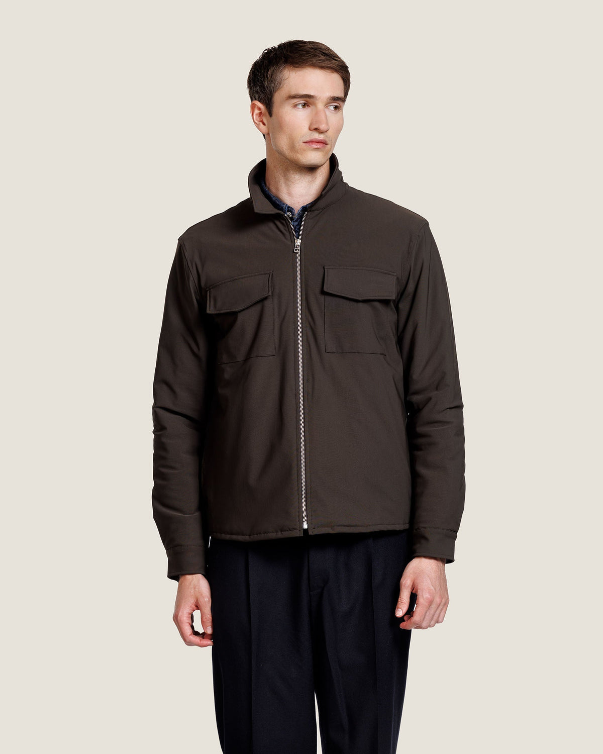 Heren Herfst Winter Jersey Overshirt – afbeelding 3