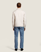 Heren Herfst Winter Overshirt met Borstzakken en Verdekte Knoopsluiting in Vanille – afbeelding 4