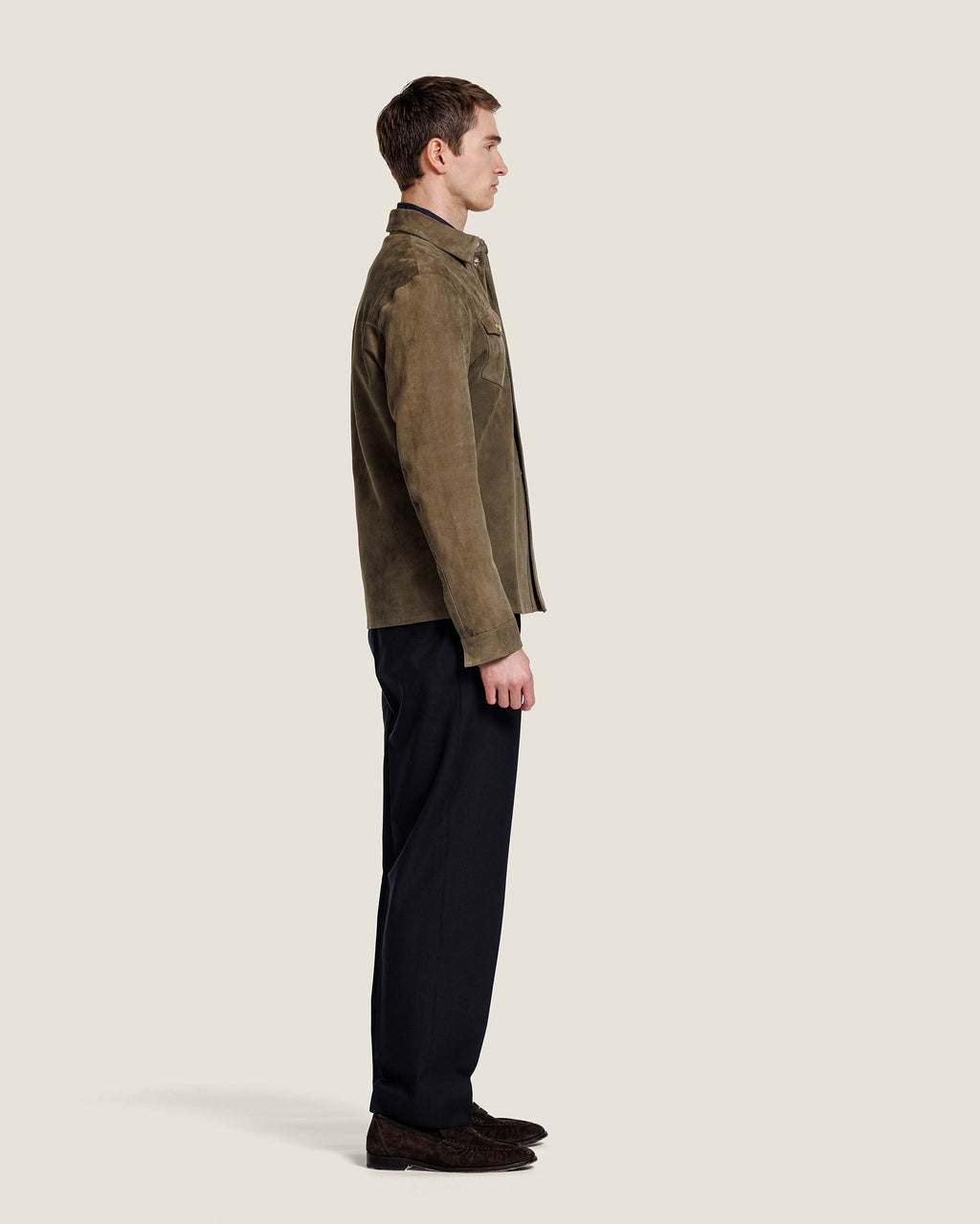 Heren Herfst Winter Overshirt met Elegante Pasvorm – afbeelding 13