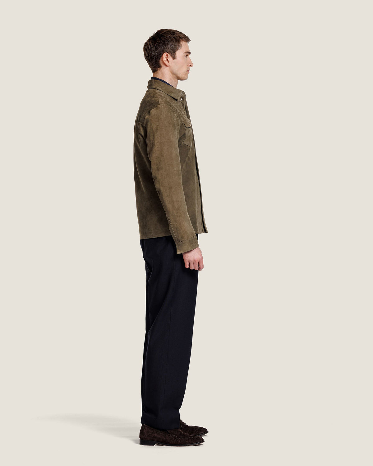 Heren Herfst Winter Overshirt met Elegante Pasvorm – afbeelding 13