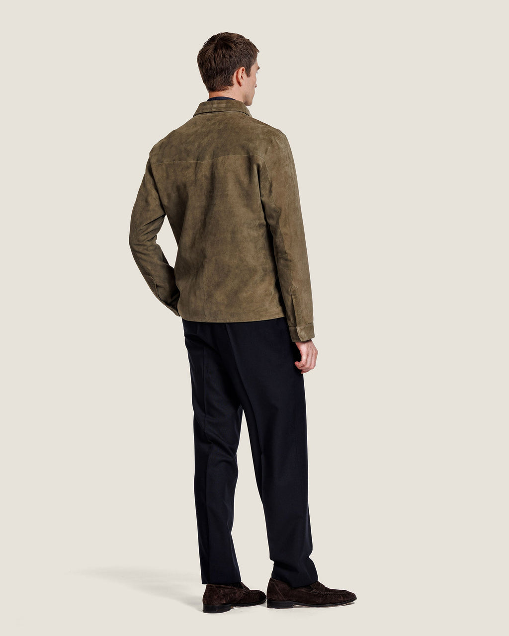 Heren Herfst Winter Overshirt met Elegante Pasvorm – afbeelding 14