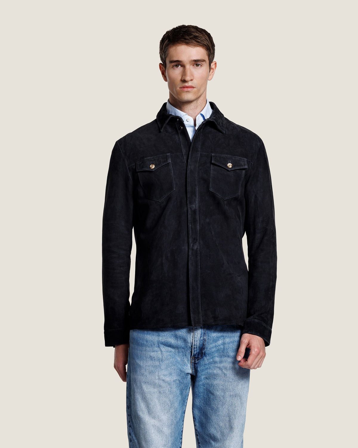 Heren Herfst Winter Overshirt met Elegante Pasvorm – afbeelding 8