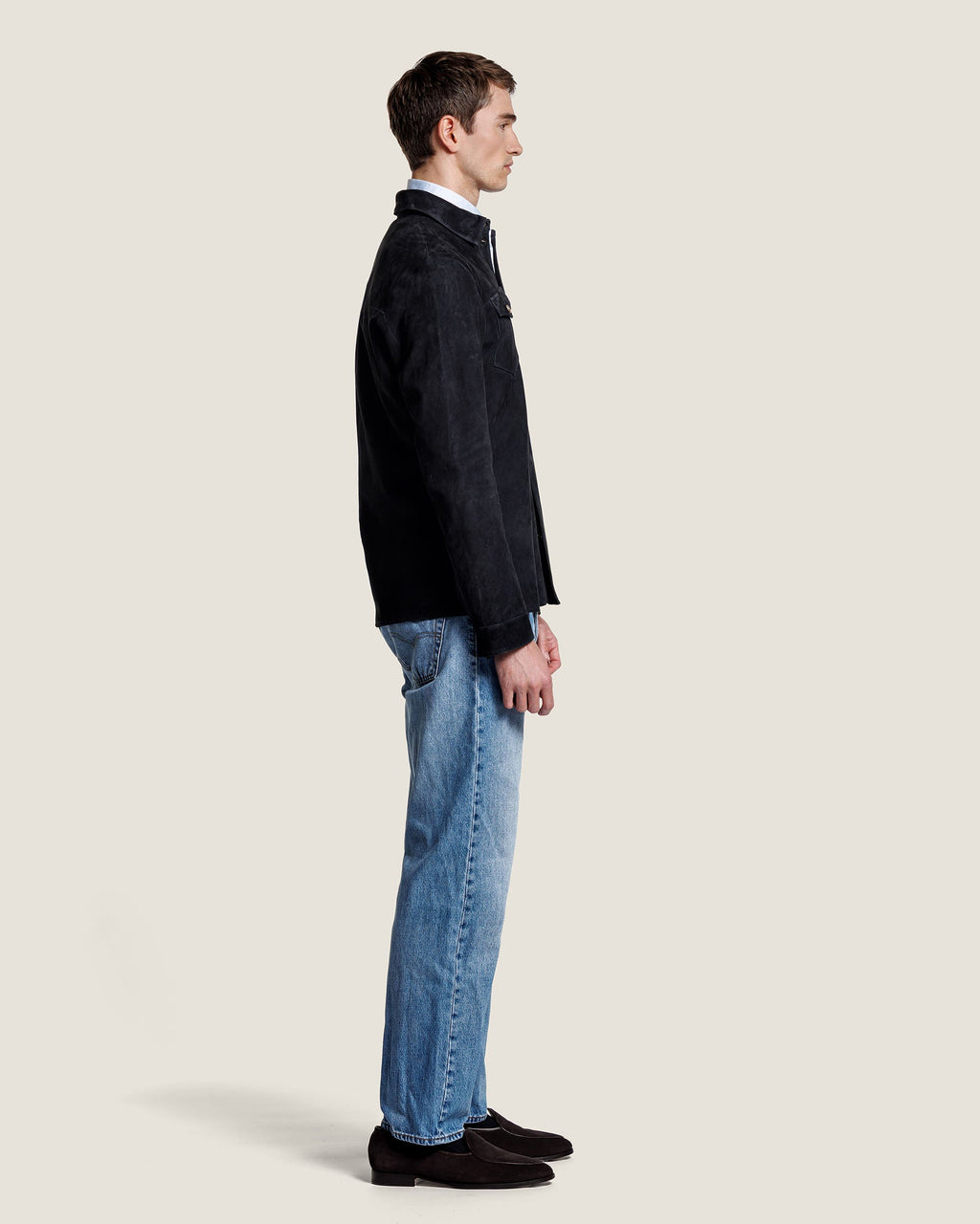 Heren Herfst Winter Overshirt met Elegante Pasvorm – afbeelding 9