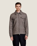 Heren Herfst Winter Overshirt met Gestructureerde Stof – afbeelding 3