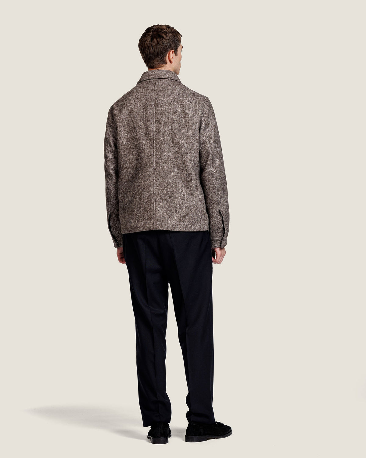 Heren Herfst Winter Overshirt met Gestructureerde Stof – afbeelding 5